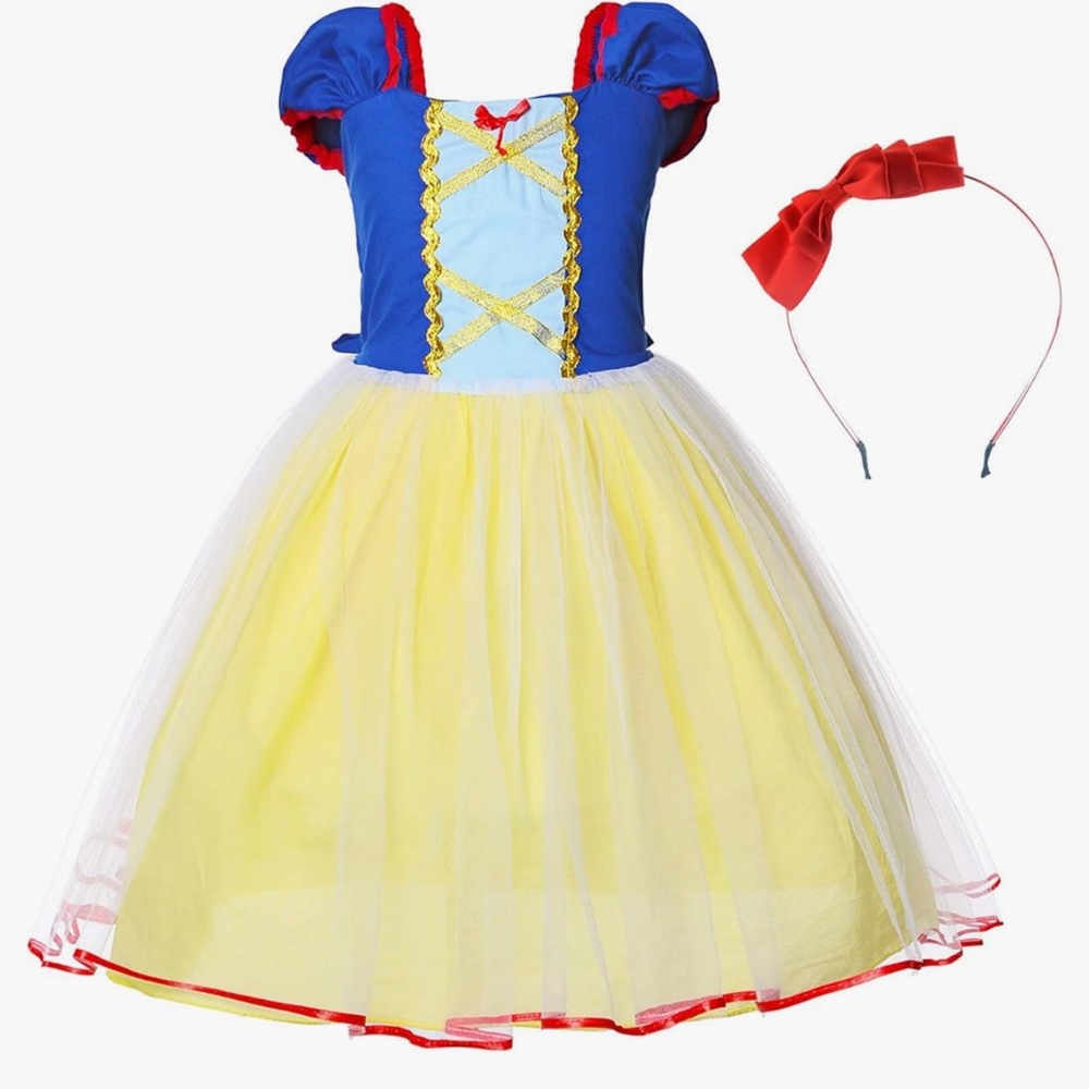 Toddler girl Snow white costume headband NOT included